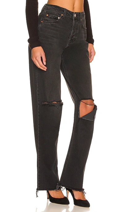Grlfrnd Bella Low Rise Boyfriend In Black