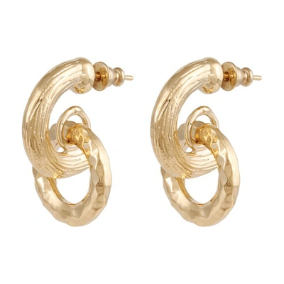 Shop Gas Bijoux Lizette Earrings In Gold