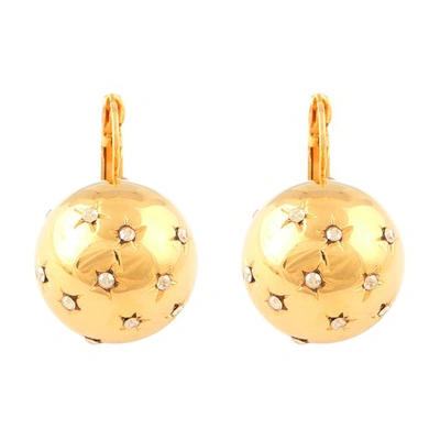 Shop Gas Bijoux Comette Earrings In Gold
