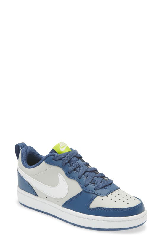 nike white & navy court borough