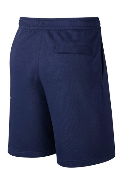 Shop Nike Sportswear Club Shorts In Mnnavy/white