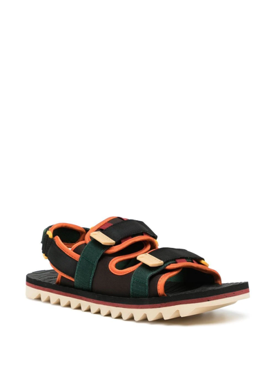 Ps By Paul Smith Touch-strap Open-toe Sandals In Black