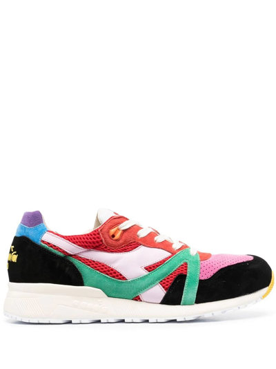 Diadora N9000 Sneakers In Red Synthetic Fibers In Red
