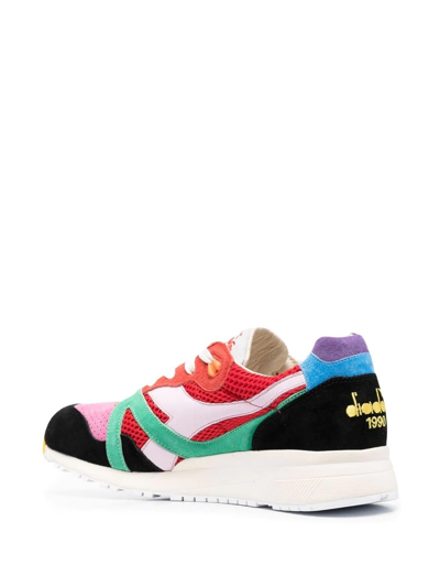 Diadora N9000 Sneakers In Red Synthetic Fibers In Red