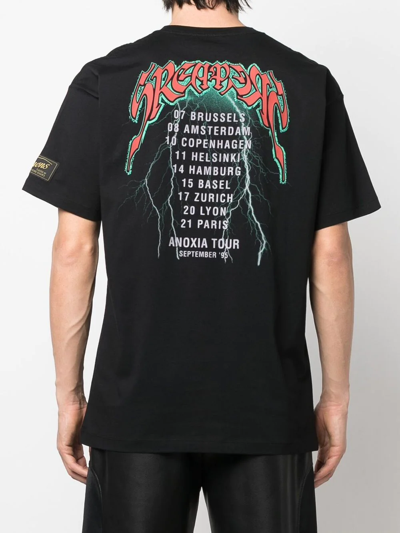 Shop Raf Simons Graphic-print Short-sleeve T-shirt In Black