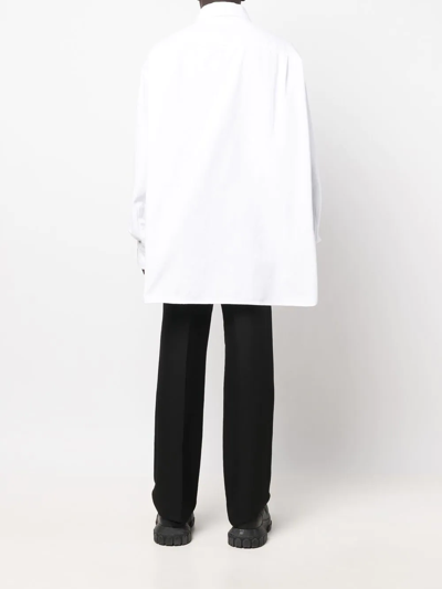 Raf Simons Denim Long-sleeve Over-shirt In White