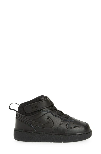 Shop Nike Court Borough Mid 2 Sneaker In Black/ Black