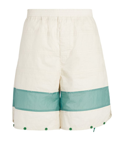 Shop Craig Green Two-tone Barrel Shorts In White