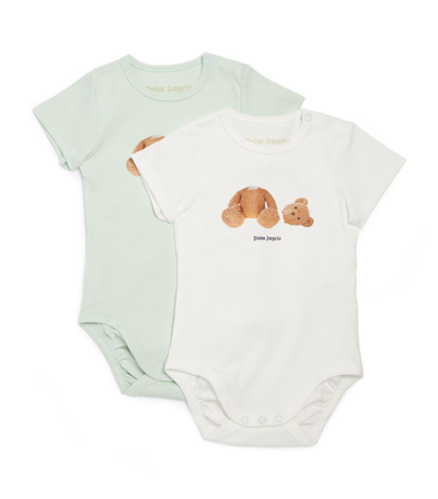 Shop Palm Angels Pack Of 2 Kill The Bear Bodysuits (3-12 Months) In Multi