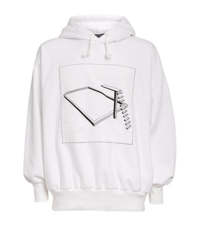 Shop Undercover Graphic Pool Print Hoodie In White