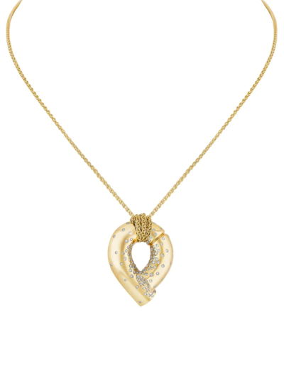 Shop Tabayer Women's Oera Large 18k Yellow Gold & Diamond Pendant Necklace