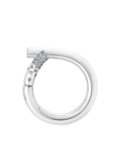 Shop Tabayer Women's Oera 18k White Gold & Diamond Ring