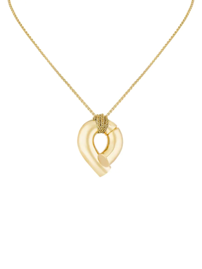 Shop Tabayer Women's Oera Large 18k Yellow Gold Pendant Necklace