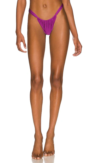 Natasia Swim Alaia Bikini Bottom In Dahlia