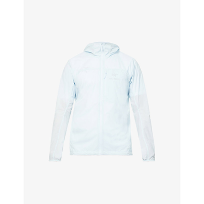 ARC'TERYX SQUAMISH BRAND-PRINT SHELL HOODED JACKET 