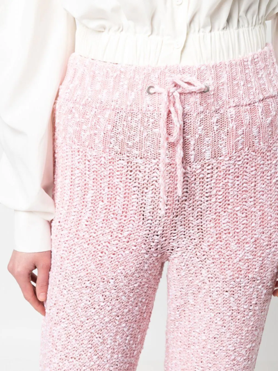 Ferragamo Drawstring-fastening Waist Trousers In Rosa