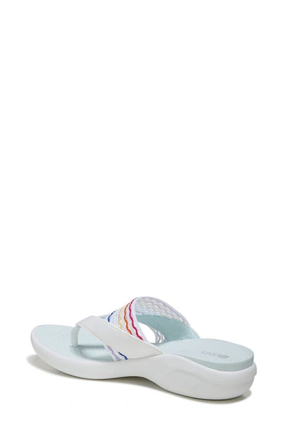 Shop Bzees Cabana Thong Toe Sandal In White Rainbow