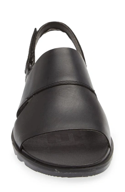 Shop Sorel Ella Ii Slingback Sandal In Black White