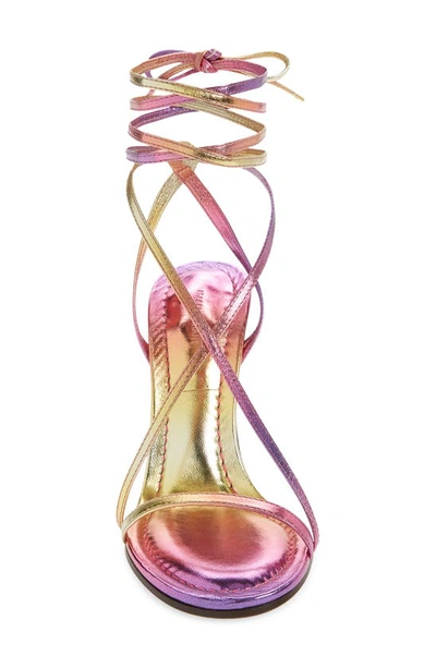 Shop Isabel Marant Aliza Strappy Sandal In Metallic Pink