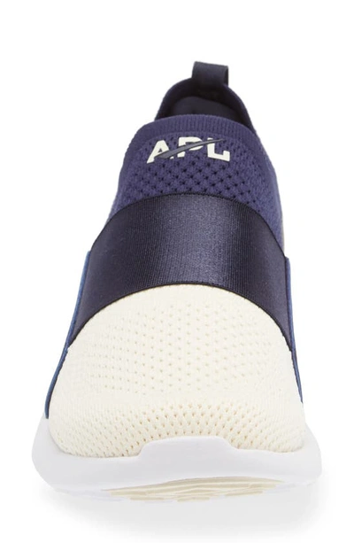 Shop Apl Athletic Propulsion Labs Techloom Bliss Knit Running Shoe In Navy / Pristine / White