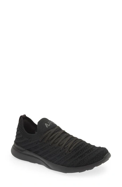 Shop Apl Athletic Propulsion Labs Techloom Wave Hybrid Running Shoe In Black / Black