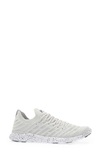 Apl Athletic Propulsion Labs Techloom Wave Hybrid Running Shoe In Grey /midnight /speckle