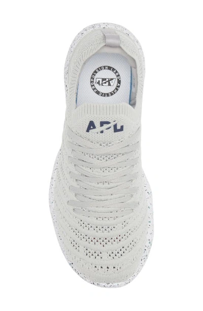 Apl Athletic Propulsion Labs Techloom Wave Hybrid Running Shoe In Grey /midnight /speckle