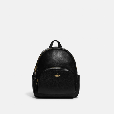 Shop Coach Outlet Mini Court Backpack In Black