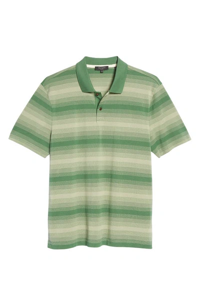 Shop Ted Baker Omeath Short Sleeve Polo In Dark Green