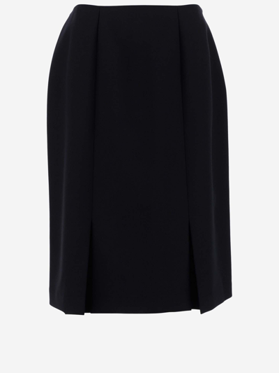 Raf Simons Women's Straight Cut Skirt In Blu
