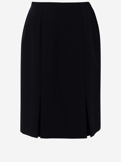 Raf Simons Women's Straight Cut Skirt In Blu