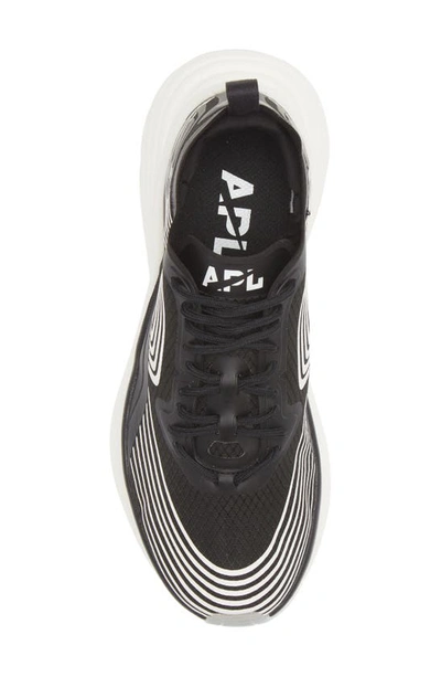 Shop Apl Athletic Propulsion Labs Streamline Running Shoe In Black / White / White