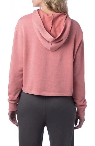 Shop Alternative Cropped Pullover Hoodie In Rose Bloom