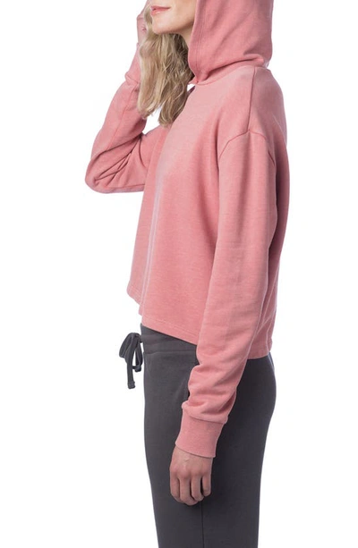 Shop Alternative Cropped Pullover Hoodie In Rose Bloom