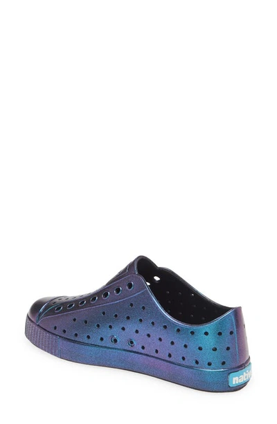 Native Shoes Jefferson Iridescent Slip-on Sneaker In Jiffy Black/ All Over Shine