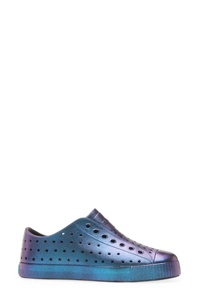 Native Shoes Jefferson Iridescent Slip-on Sneaker In Jiffy Black/ All Over Shine