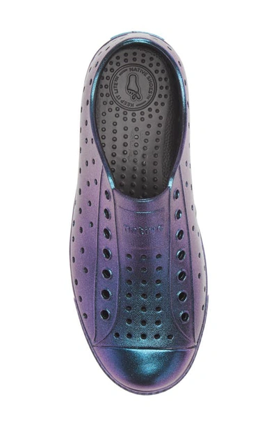 Native Shoes Jefferson Iridescent Slip-on Sneaker In Jiffy Black/ All Over Shine