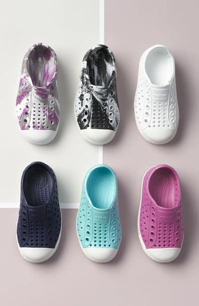 Native Shoes Jefferson Iridescent Slip-on Sneaker In Jiffy Black/ All Over Shine