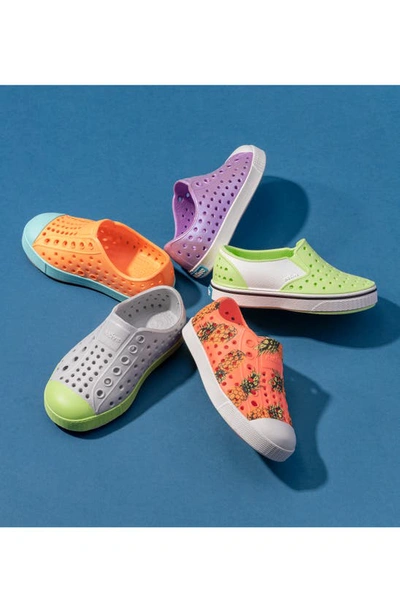 Native Shoes Jefferson Iridescent Slip-on Sneaker In Jiffy Black/ All Over Shine