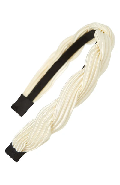 Tasha Twisted Headband In Ivory