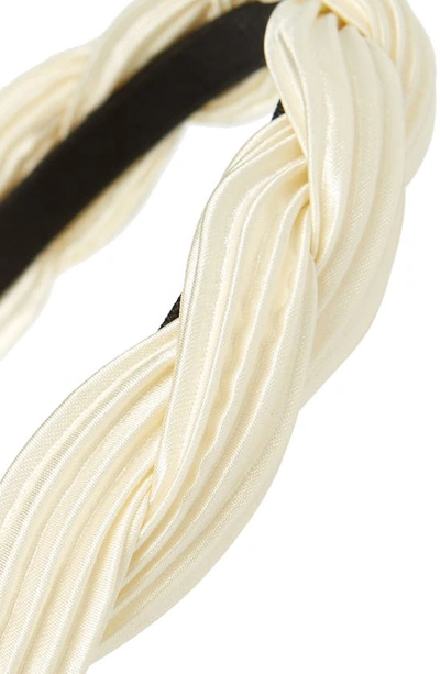 Tasha Twisted Headband In Ivory