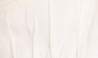 Johanna Ortiz Garua Gathered Puff-sleeve Crop Top - Bci Cotton In Ecru