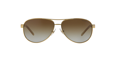Shop Ralph Woman Sunglasses Ra4004 In Polar Gradient Brown