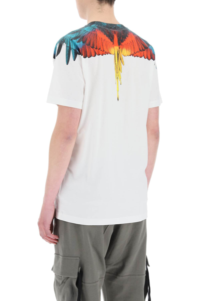 Shop Marcelo Burlon County Of Milan Icon Wings T-shirt In White,red,yellow