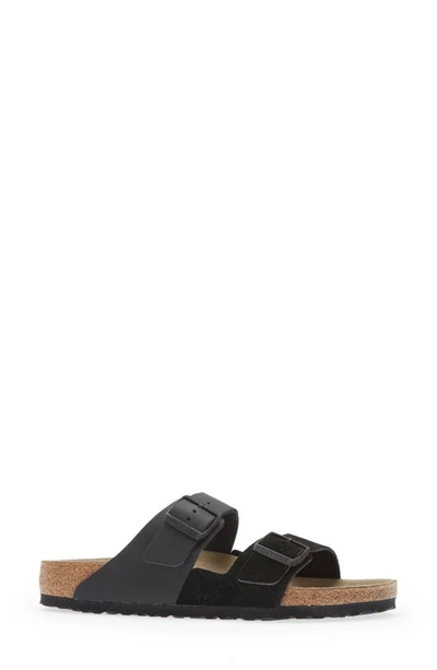 Shop Birkenstock Arizona Colorblock Slide Sandal In Black