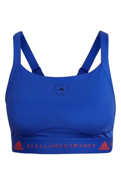 Shop Adidas By Stella Mccartney Truepurpose Medium Support Bra In Boblue