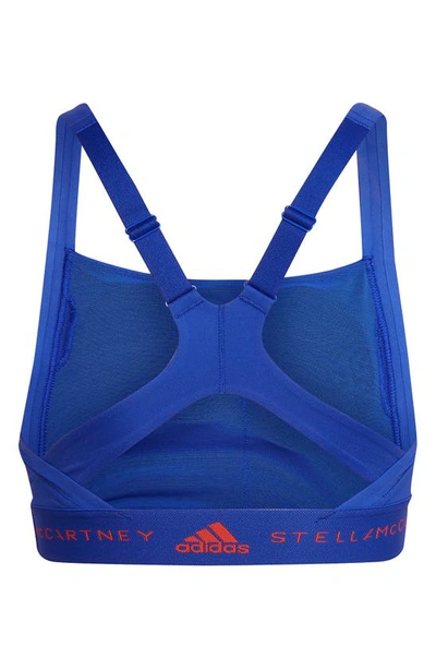 Shop Adidas By Stella Mccartney Truepurpose Medium Support Bra In Boblue