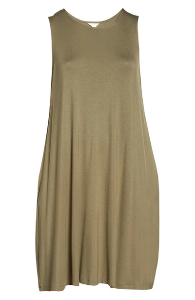 Shop Caslon Sleeveless Tank Dress In Green Sorrel