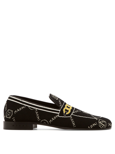 Shop Marni Men's Black Other Materials Loafers