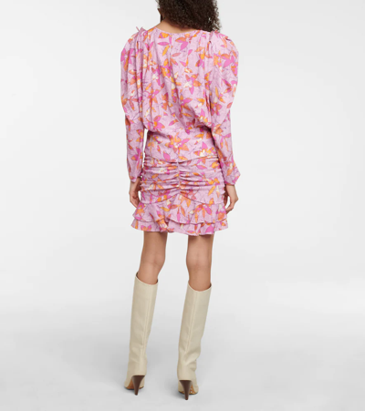 Isabel Marant Zargae Floral Blouse In Pink